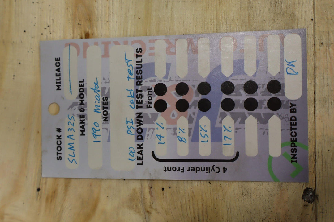 1990 - 1993 Mazda Miata NA 1.6L DOHC 4 Cylinder Engine W/Accessories