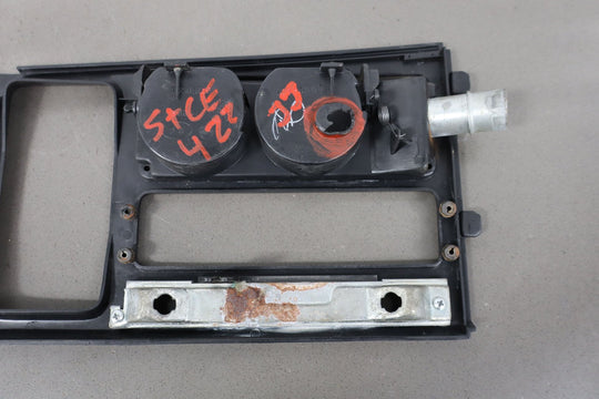 1990 - 1996 C4 Corvette Upper Console Trim W/Cupholder *1 Tab Broke*