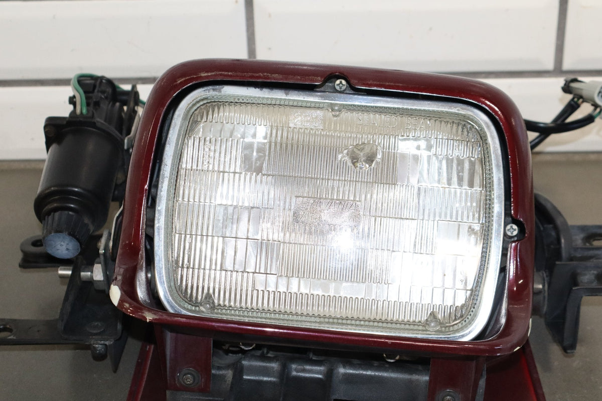 1990-1996 Chevrolet Corvette C4 Left Headlamp W/ Motor Ruby Red