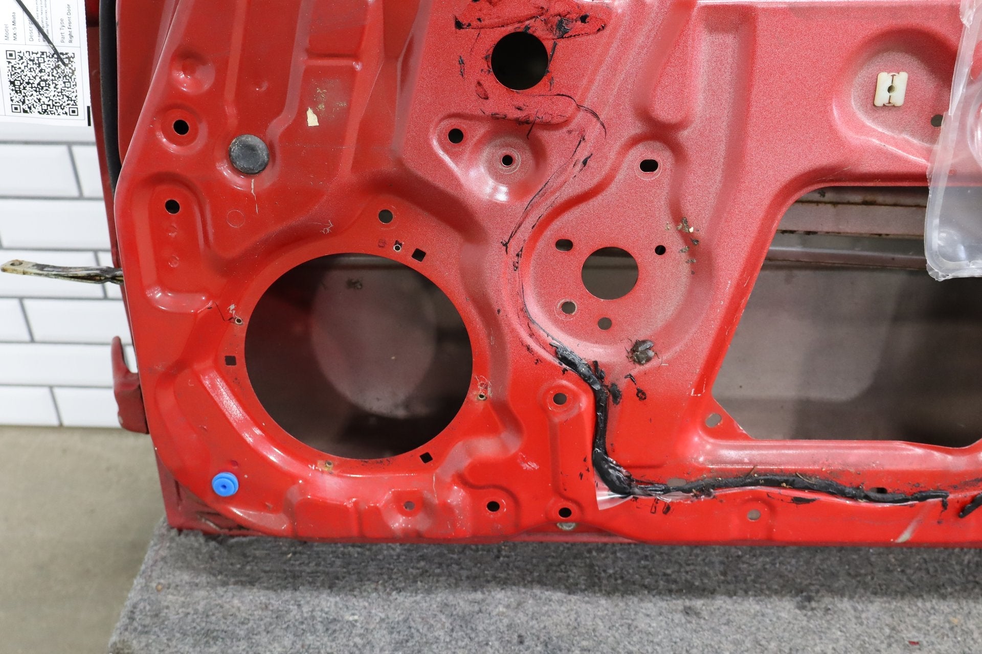 1990-1997 Mazda MX-5 Miata Right Front Door Classic Red SU NAY45802XB