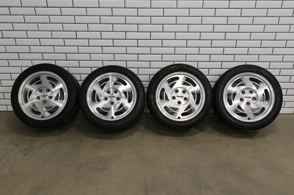 1990 Chevrolet Corvette C4 17x9.5" Salad Shooter Wheel & Tire Set