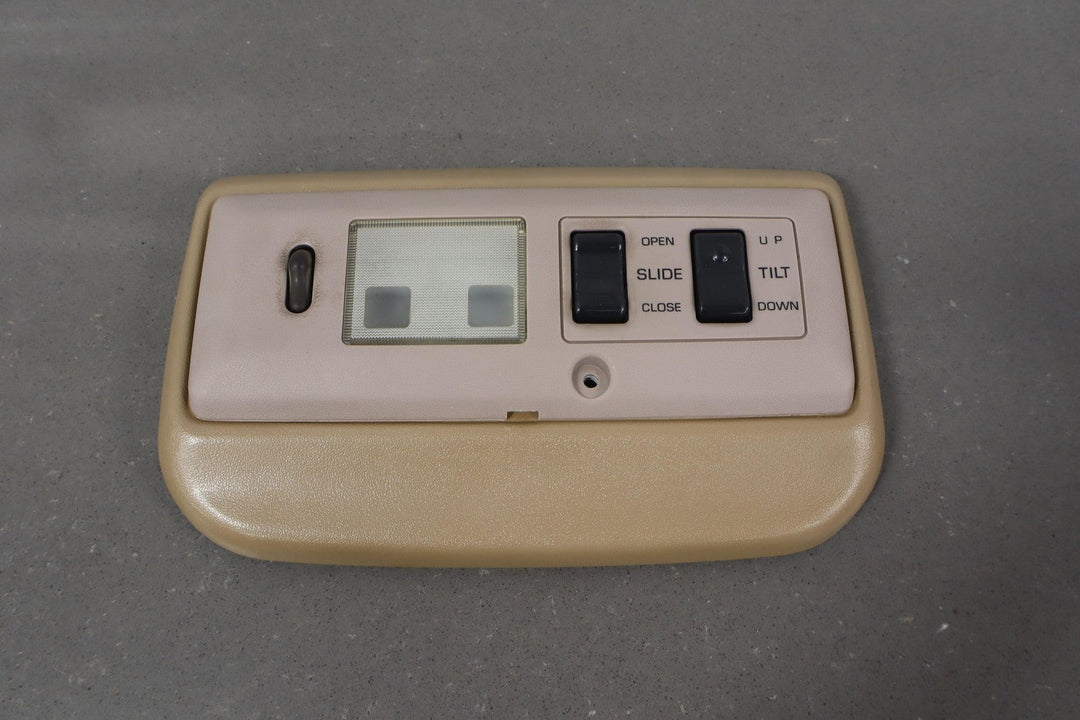 1991 - 1992 Toyota Land Cruiser FJ80 Overhead Roof Console W/ Sunroof Switches