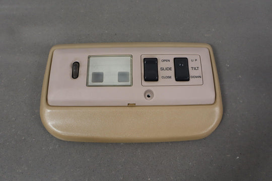 1991 - 1992 Toyota Land Cruiser FJ80 Overhead Roof Console W/ Sunroof Switches