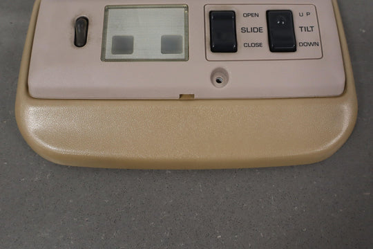 1991 - 1992 Toyota Land Cruiser FJ80 Overhead Roof Console W/ Sunroof Switches