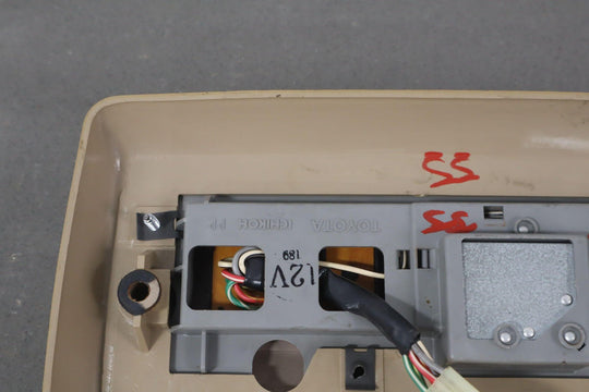 1991 - 1992 Toyota Land Cruiser FJ80 Overhead Roof Console W/ Sunroof Switches