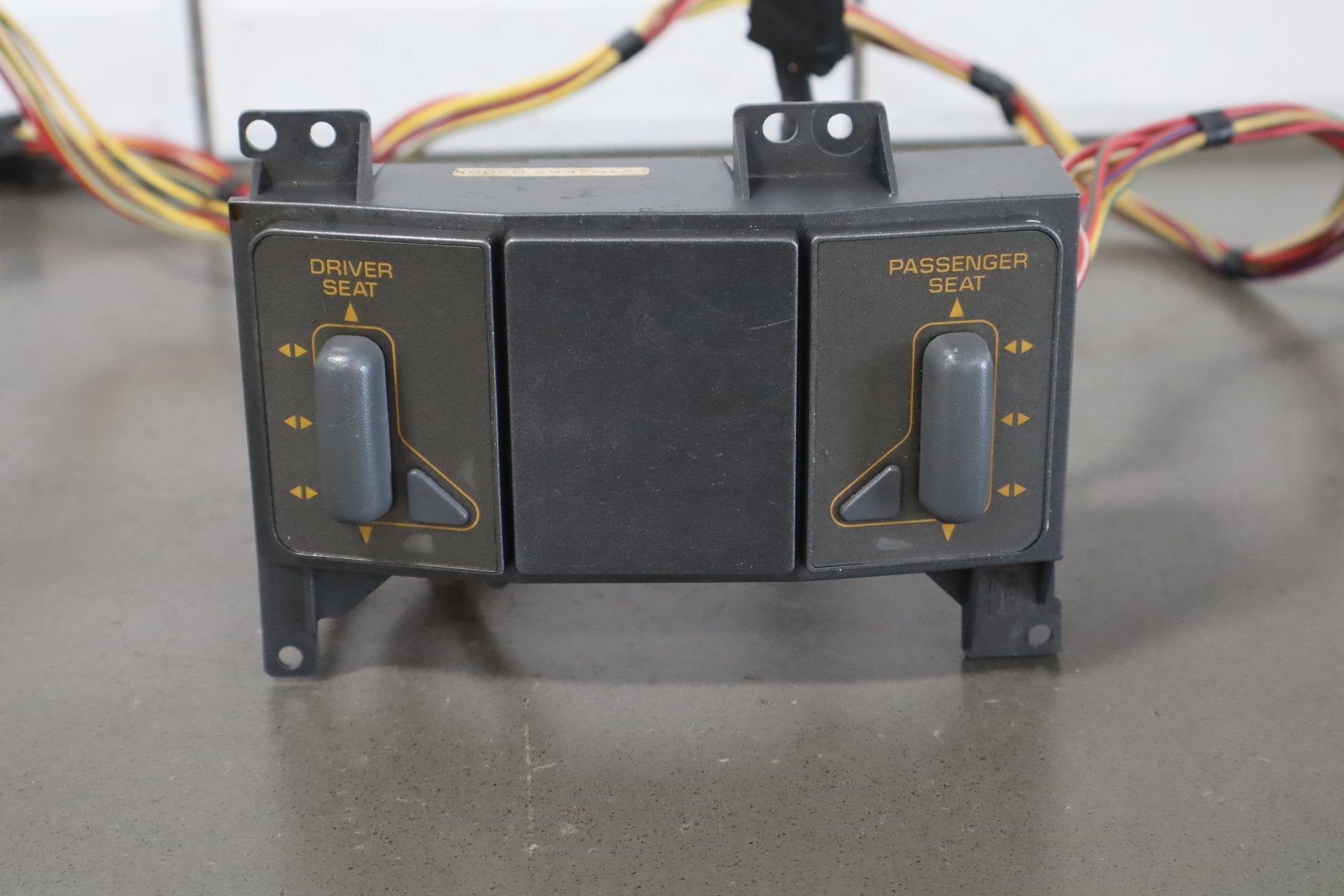 1991-1993 Corvette Console Mounted Power Seat Switch Orange Lettering