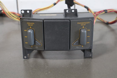 1991-1993 Corvette Console Mounted Power Seat Switch Orange Lettering