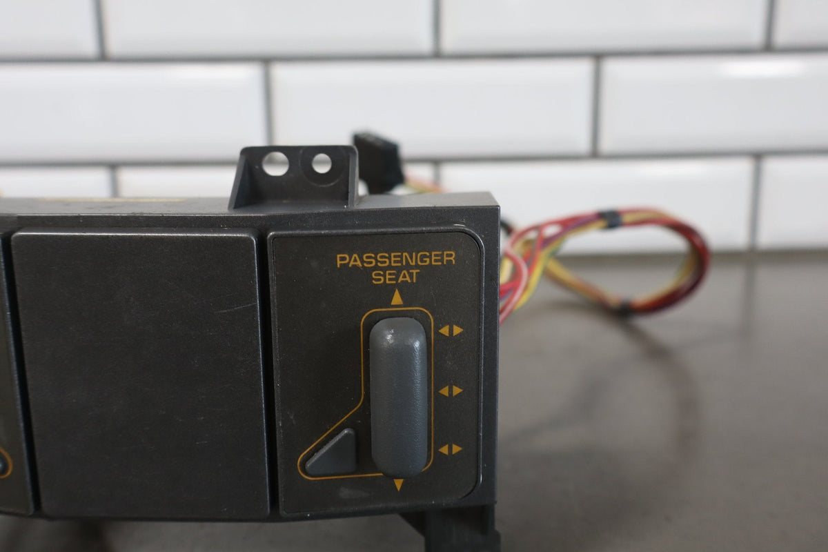 1991-1993 Corvette Console Mounted Power Seat Switch Orange Lettering
