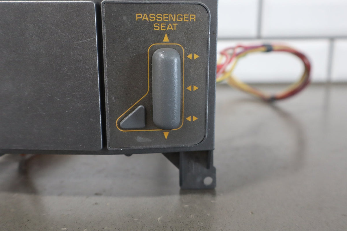 1991-1993 Corvette Console Mounted Power Seat Switch Orange Lettering