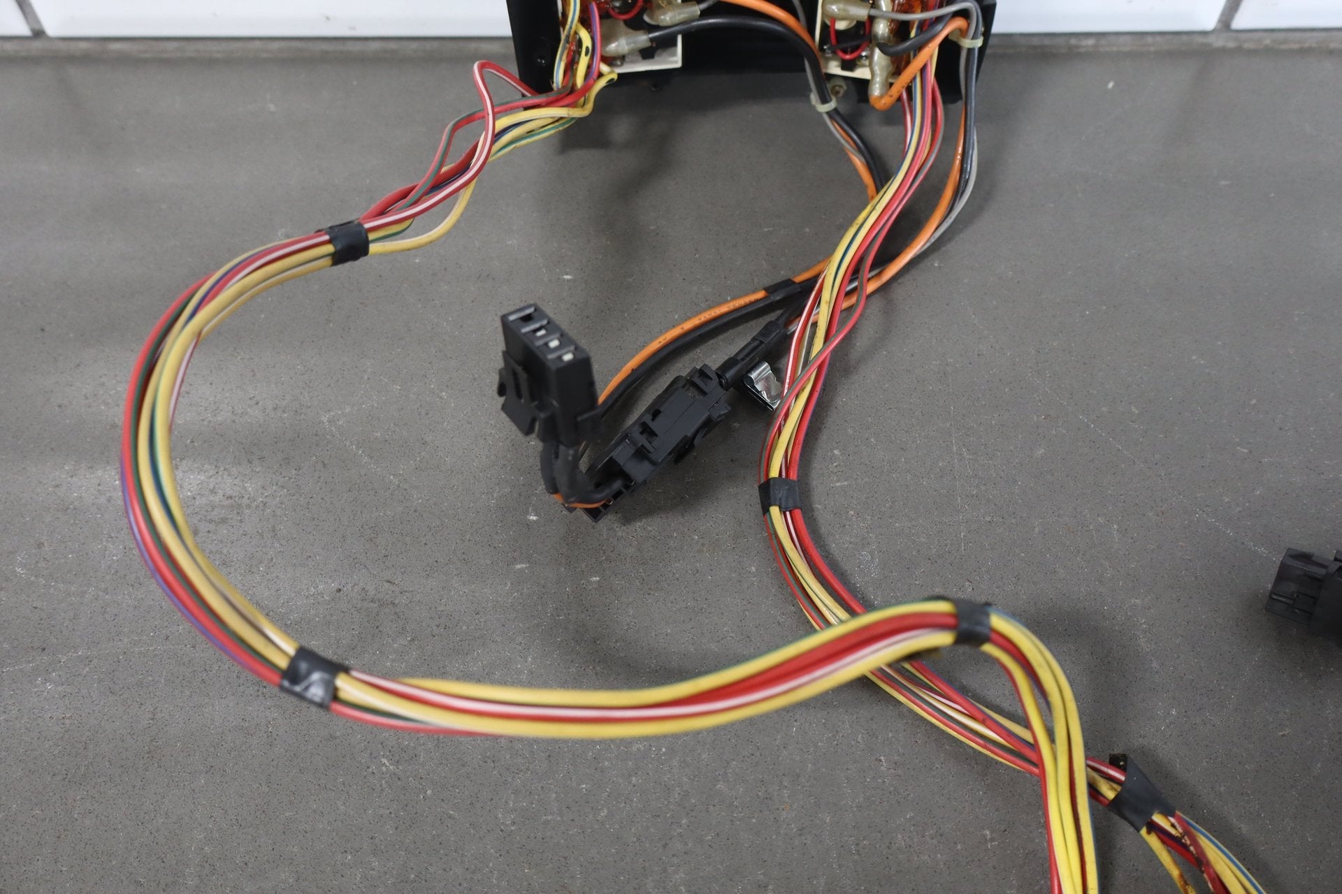 1991-1993 Corvette Console Mounted Power Seat Switch Orange Lettering