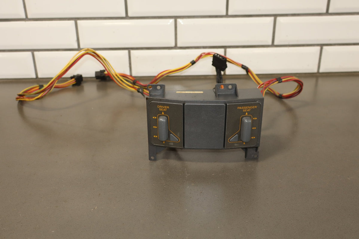 1991-1993 Corvette Console Mounted Power Seat Switch Orange Lettering