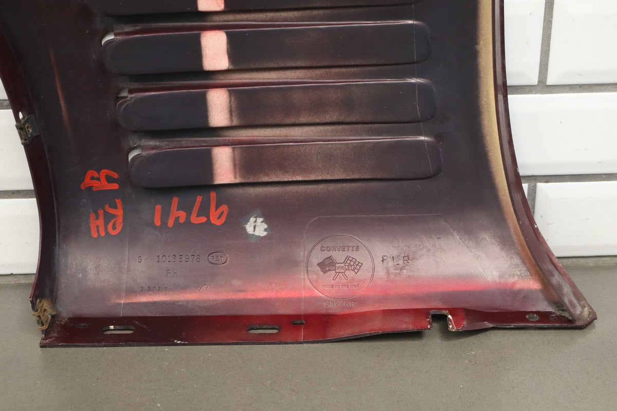 1991-1994 Chevrolet Corvette C4 Right Fender Ruby Red 68