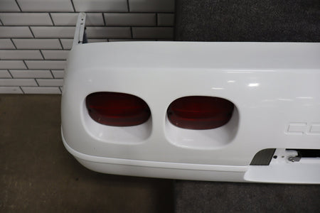 1991-1996 C4 Corvette Base Model OEM Rear Bumper W/Lamp Finish Panel Artic White
