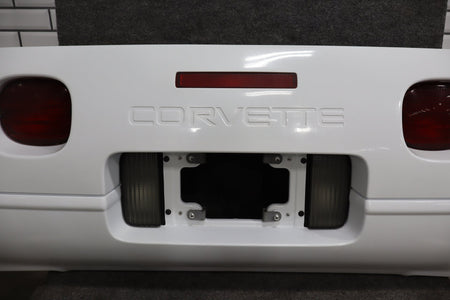 1991-1996 C4 Corvette Base Model OEM Rear Bumper W/Lamp Finish Panel Artic White