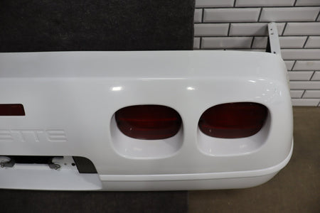 1991-1996 C4 Corvette Base Model OEM Rear Bumper W/Lamp Finish Panel Artic White