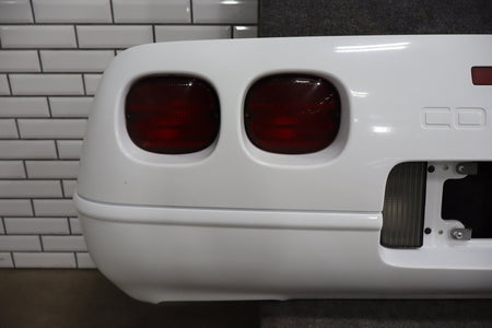1991-1996 C4 Corvette Base Model OEM Rear Bumper W/Lamp Finish Panel Artic White