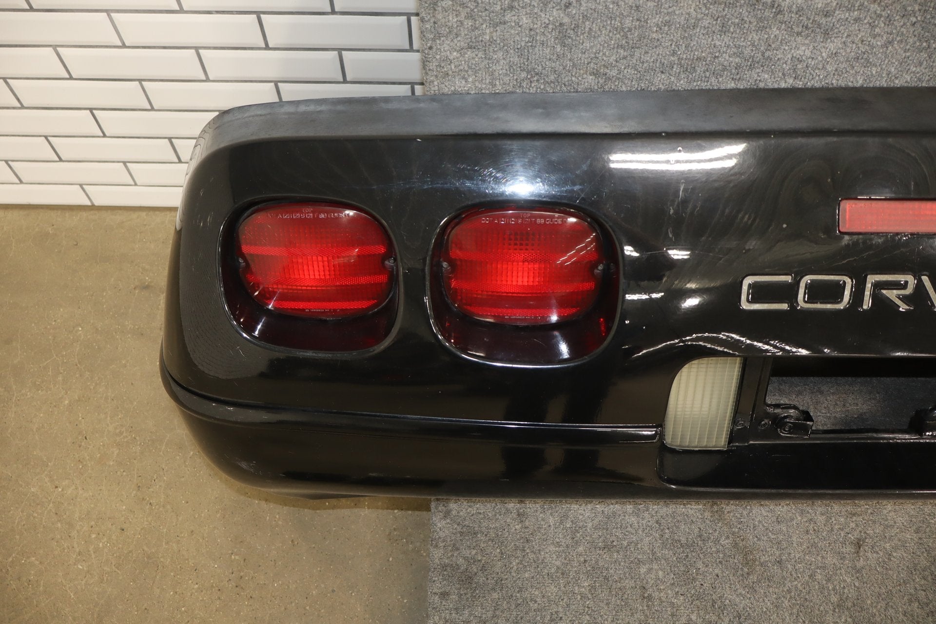 1991-1996 C4 Corvette Base Model OEM Rear Bumper W/Lights Finish Panel