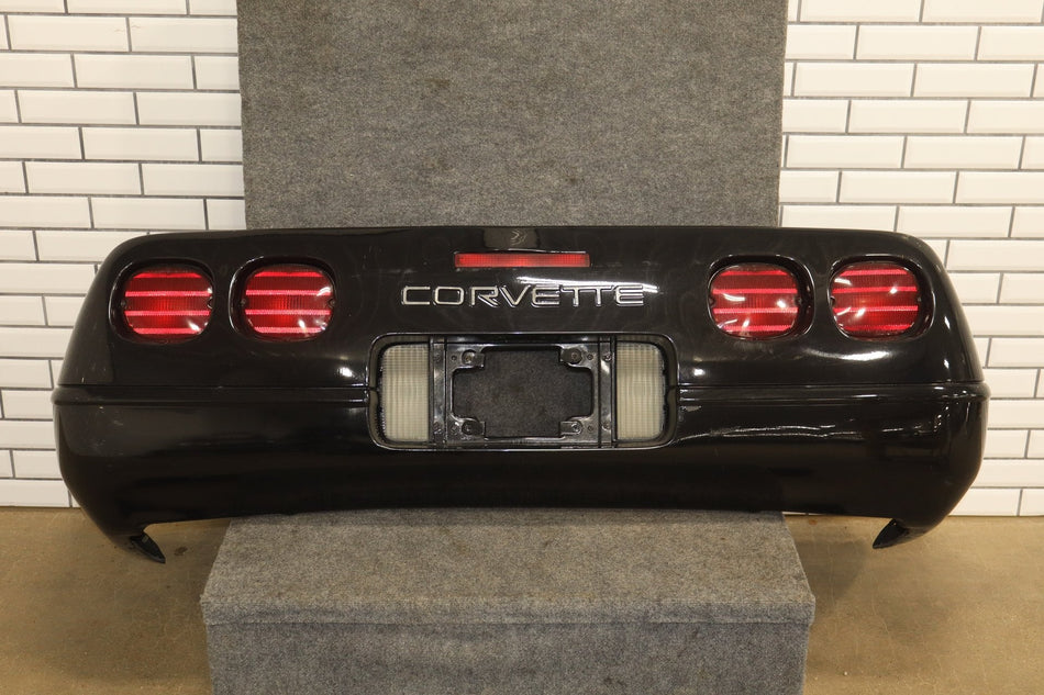 1991-1996 C4 Corvette Base Model OEM Rear Bumper W/Lights Finish Panel