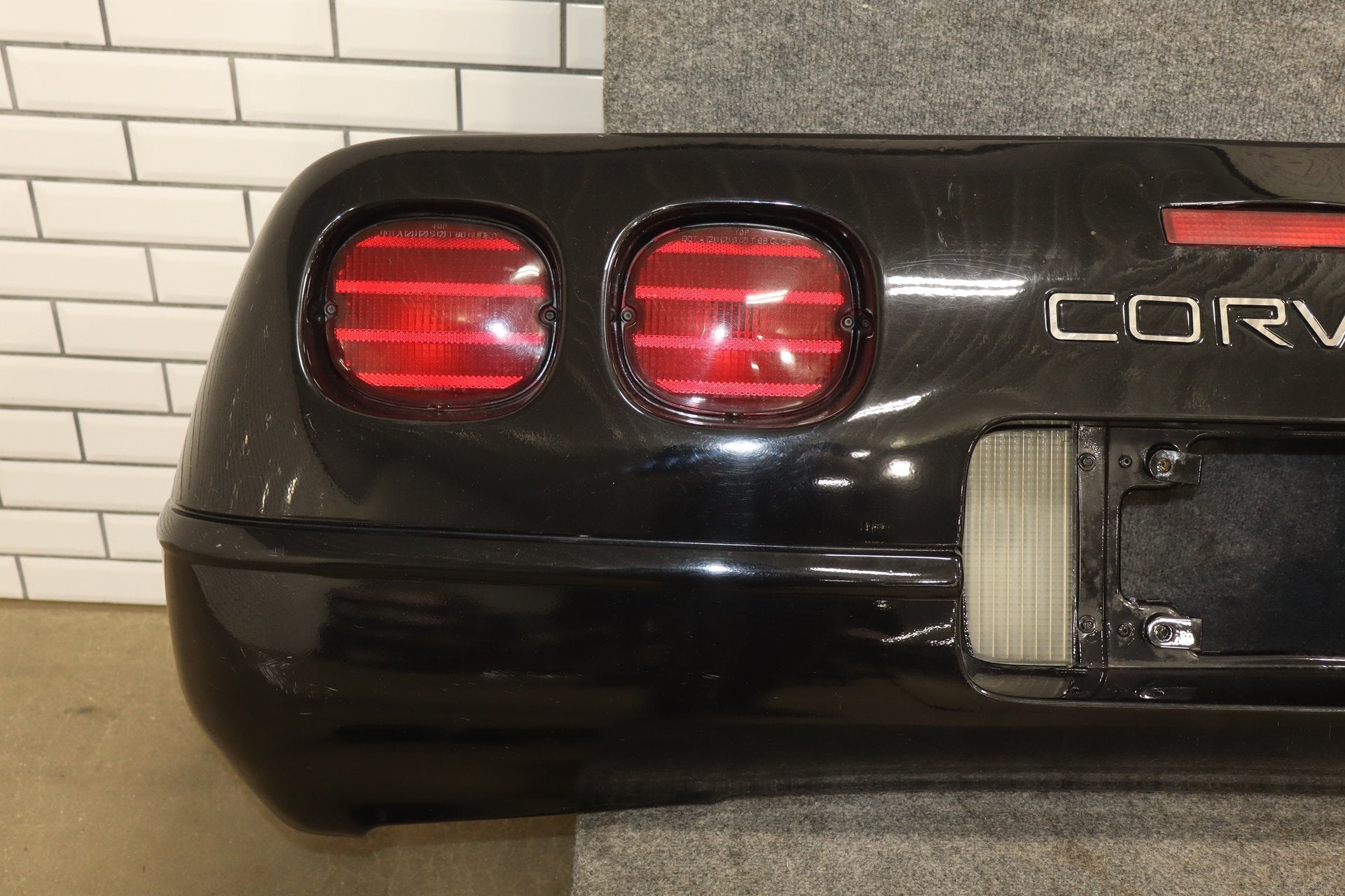 1991-1996 C4 Corvette Base Model OEM Rear Bumper W/Lights Finish Panel