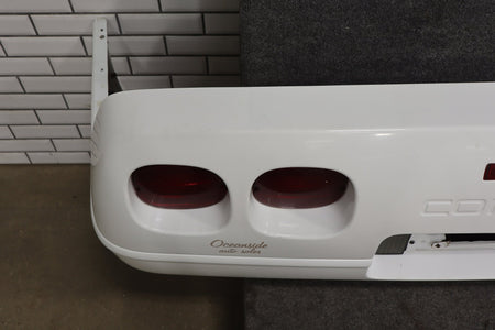 1991-1996 C4 Corvette Base Model OEM Rear Bumper W/Lights Finish Panel Artic White
