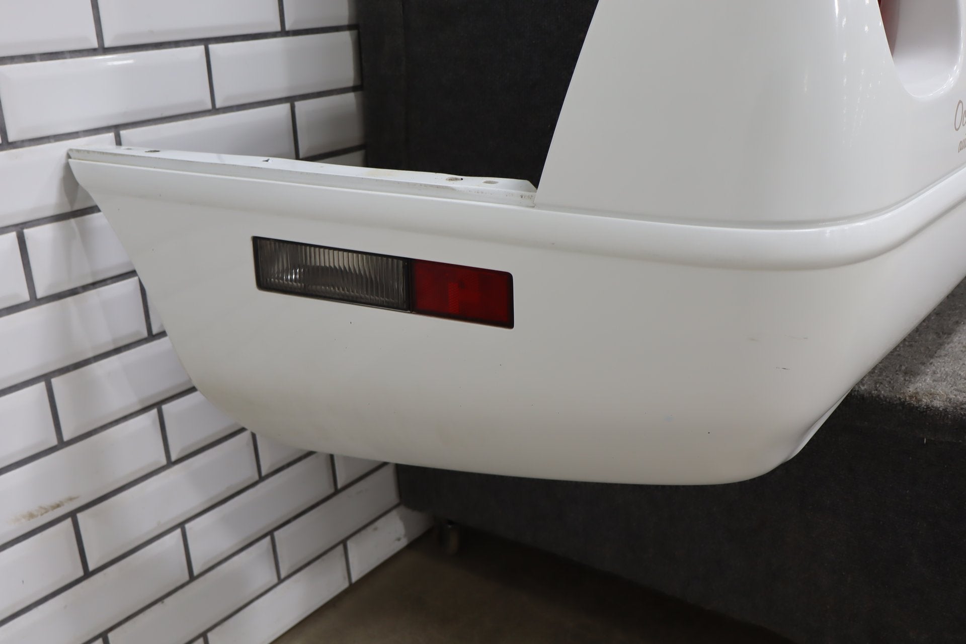 1991-1996 C4 Corvette Base Model OEM Rear Bumper W/Lights Finish Panel Artic White