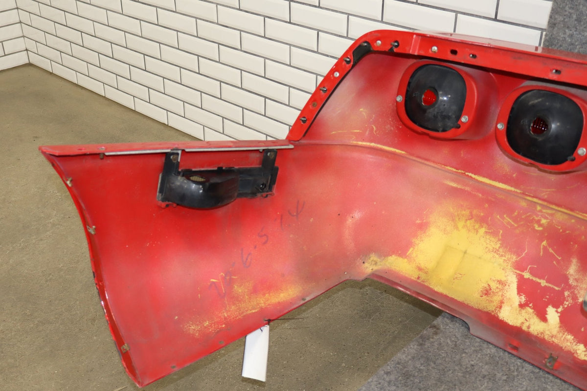 1991-1996 C4 Corvette Base Model OEM Rear Bumper W/Lights Finish Panel Bright Red
