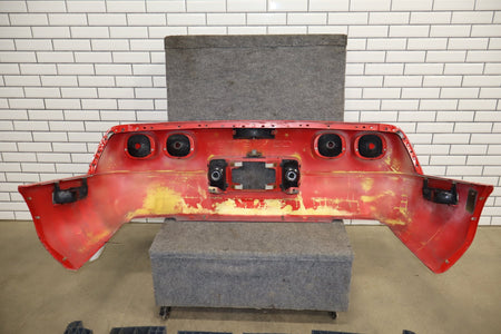 1991-1996 C4 Corvette Base Model OEM Rear Bumper W/Lights Finish Panel Bright Red