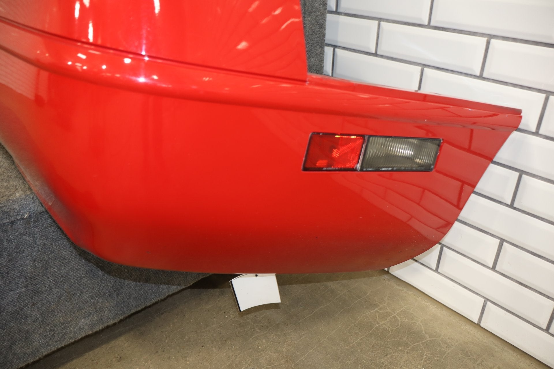 1991-1996 C4 Corvette Base Model OEM Rear Bumper W/Lights Finish Panel Bright Red