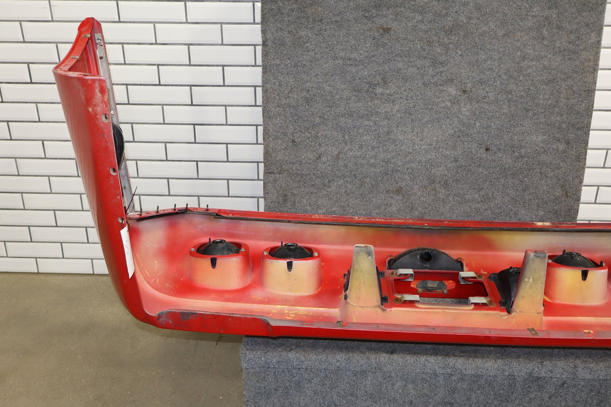 1991-1996 C4 Corvette Base Model OEM Rear Bumper W/Lights Finish Panel Bright Red