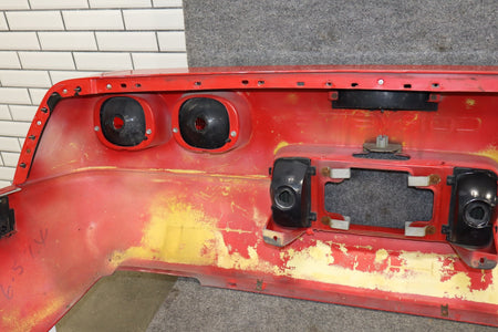 1991-1996 C4 Corvette Base Model OEM Rear Bumper W/Lights Finish Panel Bright Red