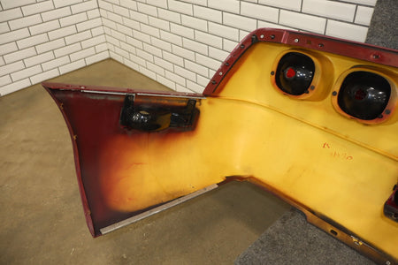 1991-1996 C4 Corvette Base Model OEM Rear Bumper W/Lights Finish Panel Dark Red