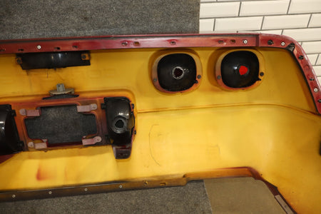 1991-1996 C4 Corvette Base Model OEM Rear Bumper W/Lights Finish Panel Dark Red