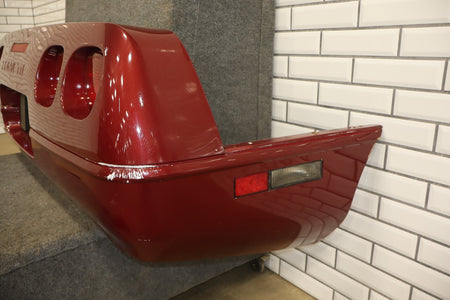 1991-1996 C4 Corvette Base Model OEM Rear Bumper W/Lights Finish Panel Dark Red