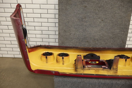 1991-1996 C4 Corvette Base Model OEM Rear Bumper W/Lights Finish Panel Dark Red