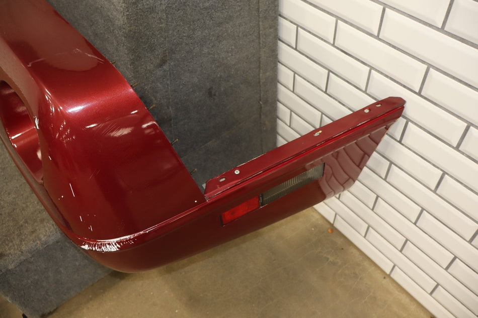 1991-1996 C4 Corvette Base Model OEM Rear Bumper W/Lights Finish Panel Dark Red