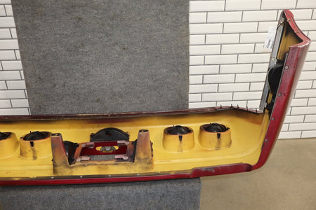 1991-1996 C4 Corvette Base Model OEM Rear Bumper W/Lights Finish Panel Dark Red