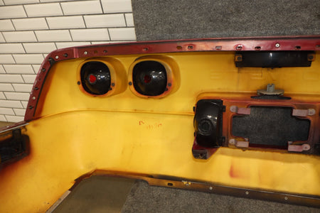 1991-1996 C4 Corvette Base Model OEM Rear Bumper W/Lights Finish Panel Dark Red