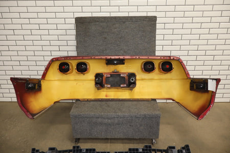 1991-1996 C4 Corvette Base Model OEM Rear Bumper W/Lights Finish Panel Dark Red