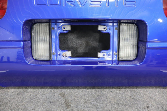 1991 - 1996 C4 Corvette Rear Bumper W/Lights Finish Panel Dark Blue OEM