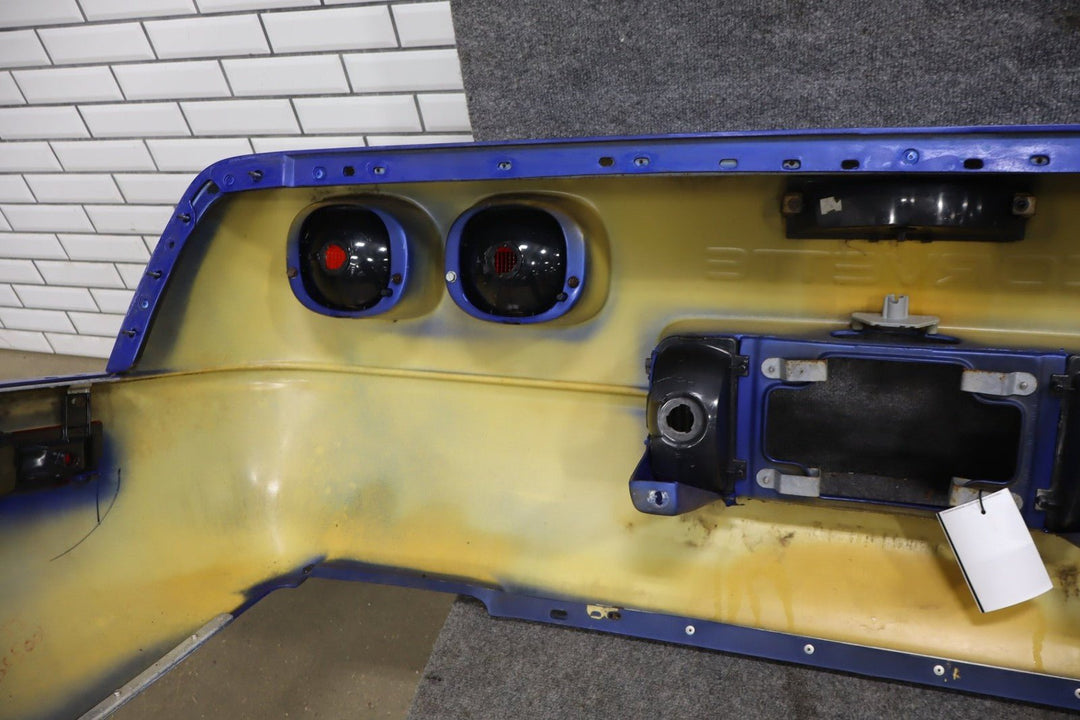 1991 - 1996 C4 Corvette Rear Bumper W/Lights Finish Panel Dark Blue OEM
