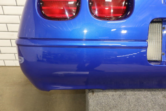 1991 - 1996 C4 Corvette Rear Bumper W/Lights Finish Panel Dark Blue OEM