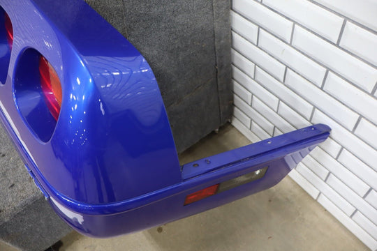 1991 - 1996 C4 Corvette Rear Bumper W/Lights Finish Panel Dark Blue OEM