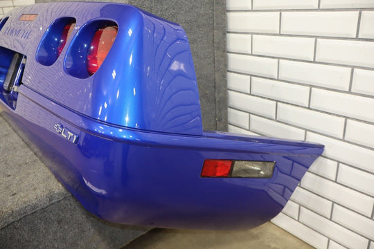1991 - 1996 C4 Corvette Rear Bumper W/Lights Finish Panel Dark Blue OEM