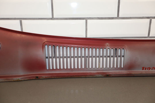 1991 - 1997 Toyota Land Cruiser Metal Front Center Cowl Vent Panel Med Red (3H4)