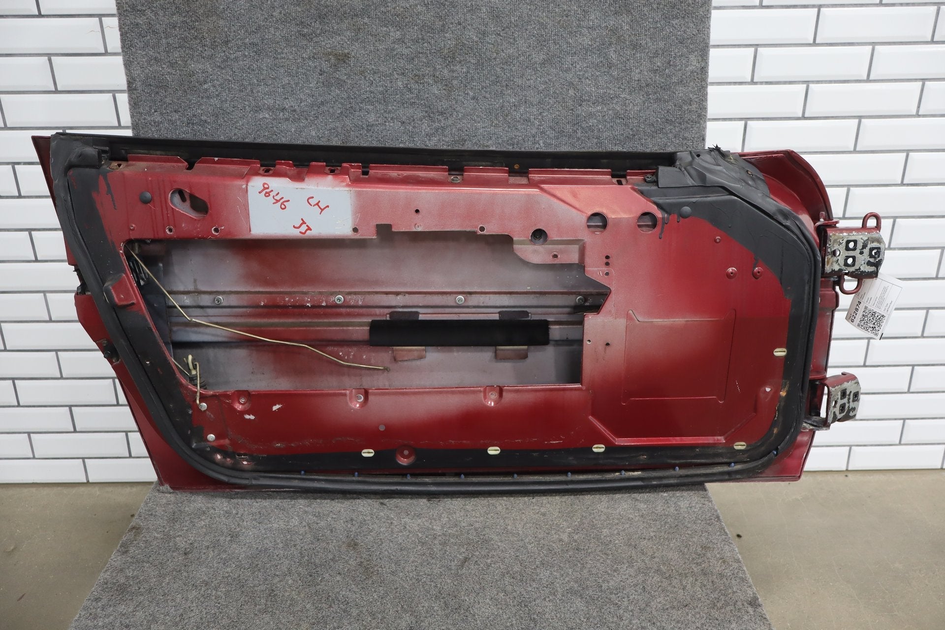 1991 Chevrolet Corvette Base Left Front Door Dark Red 75