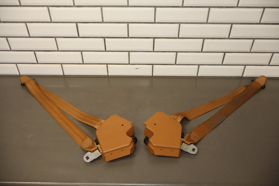 1991 Chevrolet Corvette C4 Coupe Pair- Seat Belts Saddle