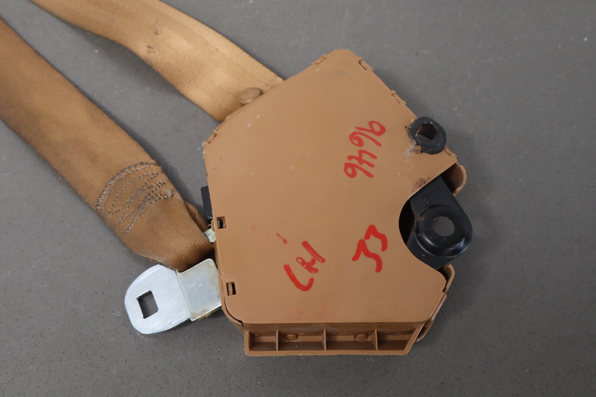 1991 Chevrolet Corvette C4 Coupe Pair- Seat Belts Saddle
