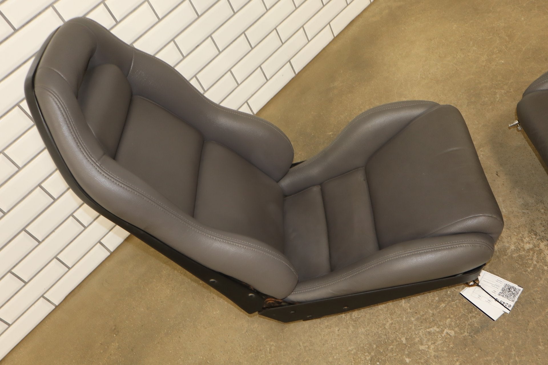 1992-1995 Dodge Viper RT/10 Gray Leather Seats Pair OEM Low Mile 15k