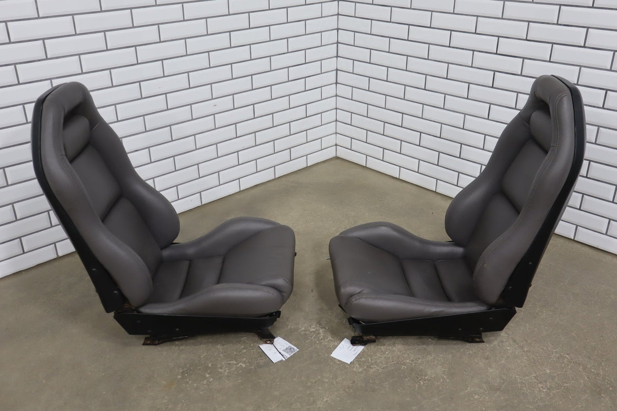 1992-1995 Dodge Viper RT/10 Gray Leather Seats Pair OEM Low Mile 15k