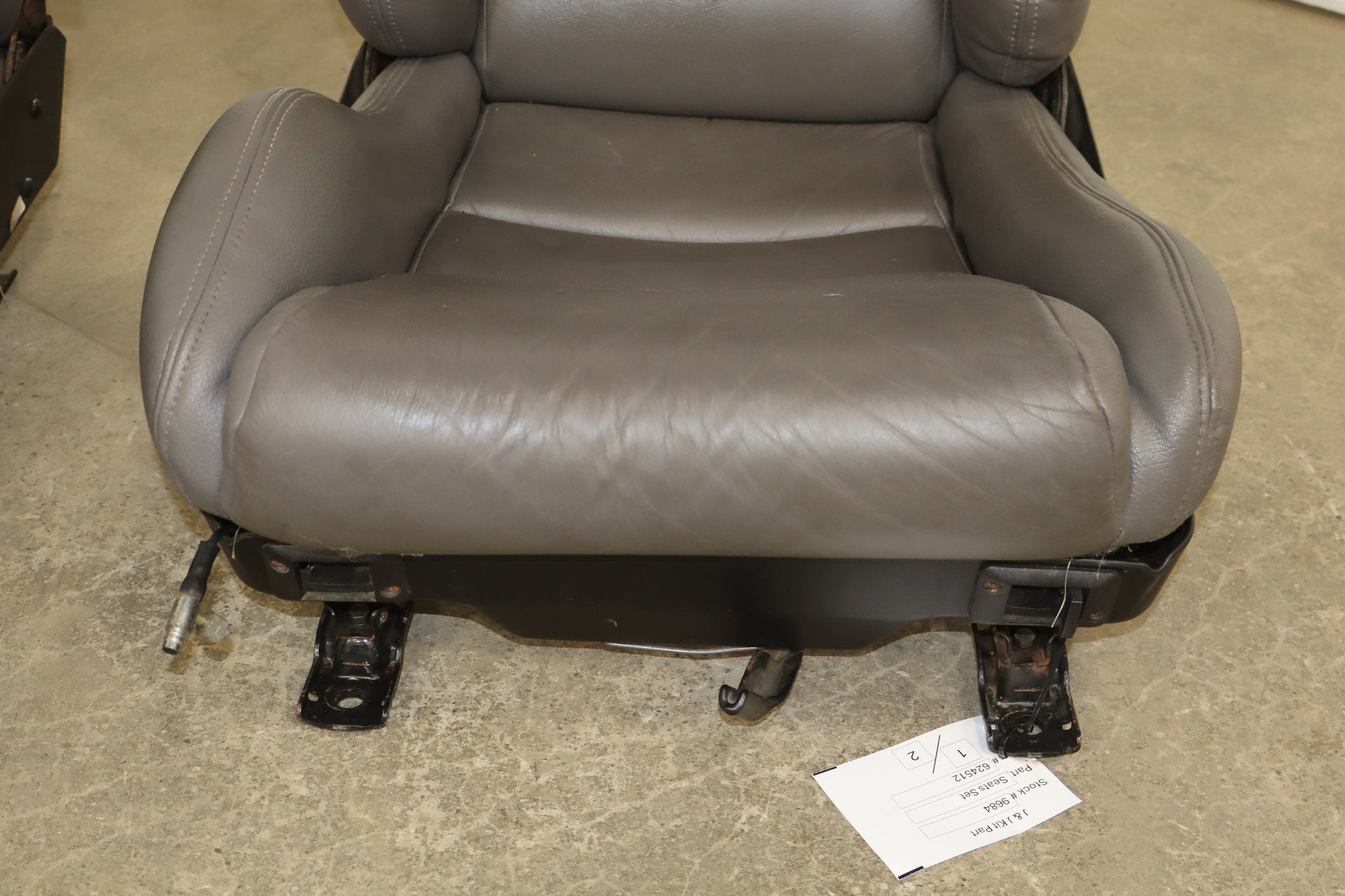 1992-1995 Dodge Viper RT/10 Gray Leather Seats Pair OEM Low Mile 15k